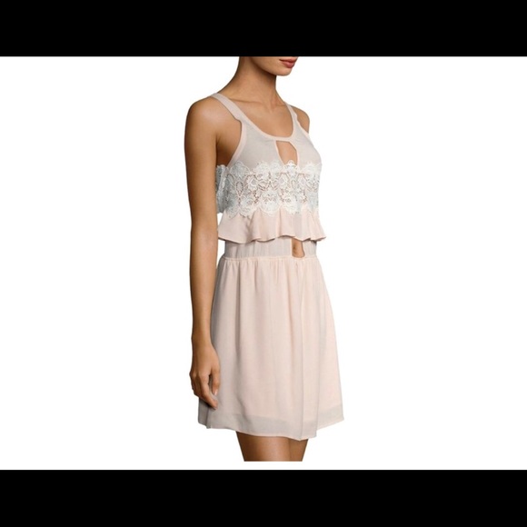 For Love and Lemons pink lace dress - Picture 2 of 3